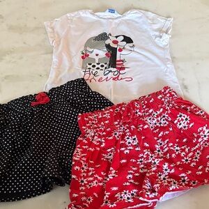 Mayoral Kids Set - White, Black, and Red